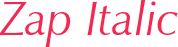 Zap Italic